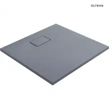 Brodzik z konglomeratu Oltens Bergytan 80x80cm - kwadratowy, RockSurface, szary - 17100700